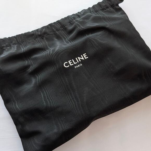 Celine Tan/Natural Mini Cabas Vertical Leather/Textile Logo Tote Bag - Picture 11 of 12